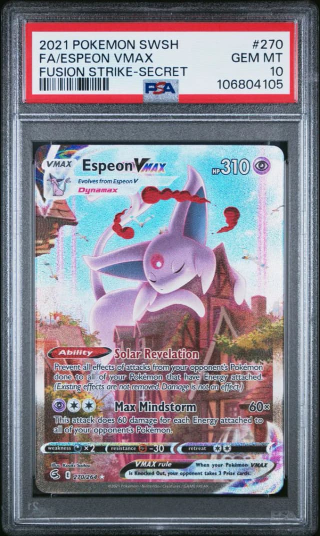espeon graded collectible